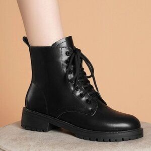 Women Shoes Lace Up Boots
